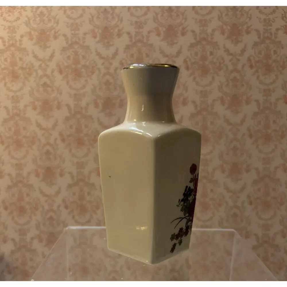 Vintage Miyako Style Mini Porcelain White Vase Japan 3 5/8